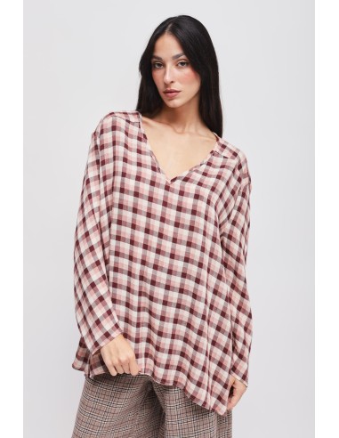 Blusa Xadrez Oversize Maryley