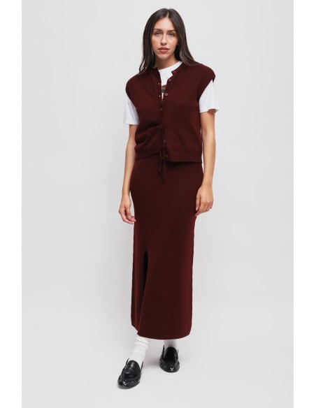 Saia em malha com cordão Maryley