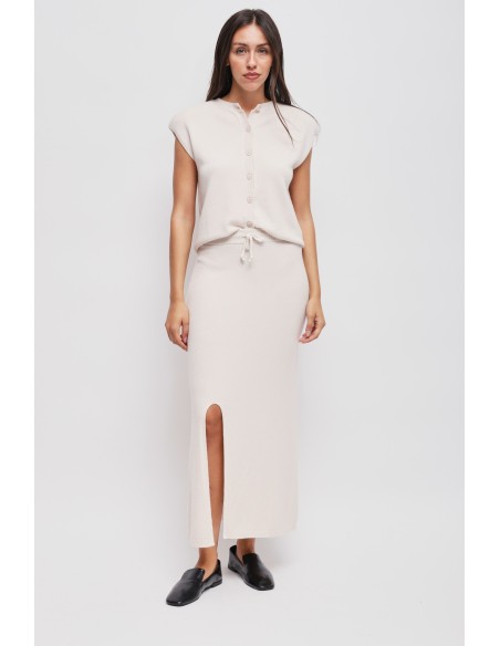 Saia em malha com cordão Maryley