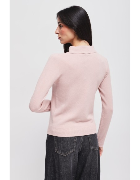 Camisola em viscose com colarinho Maryley