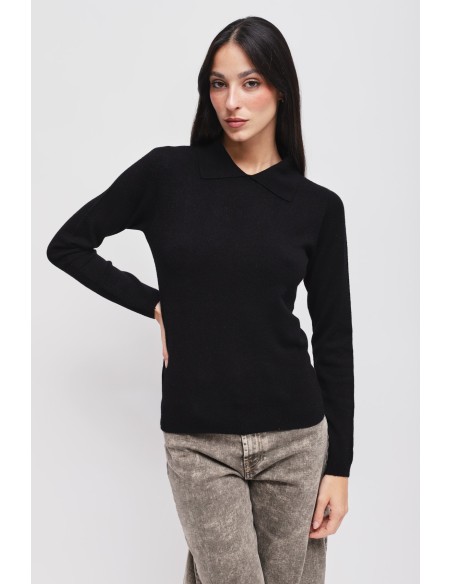 Blusa em viscose com colarinho Maryley