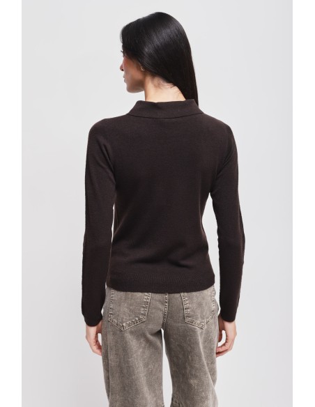 Blusa em viscose com colarinho Maryley