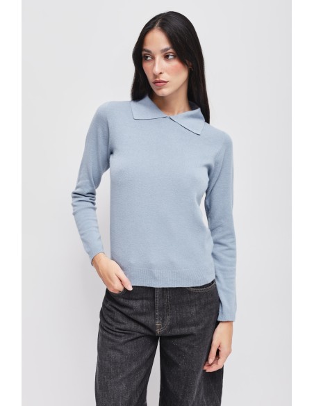 Camisola em viscose com gola Maryley