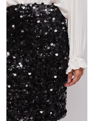 Saia longuete em lantejoulas Maryley