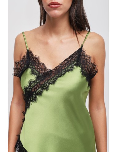 Top em cetim com renda Maryley