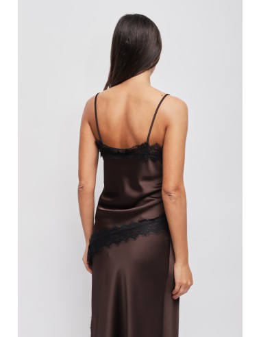 Top em Cetim com Renda Maryley