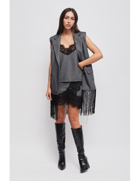 Top com renda Maryley