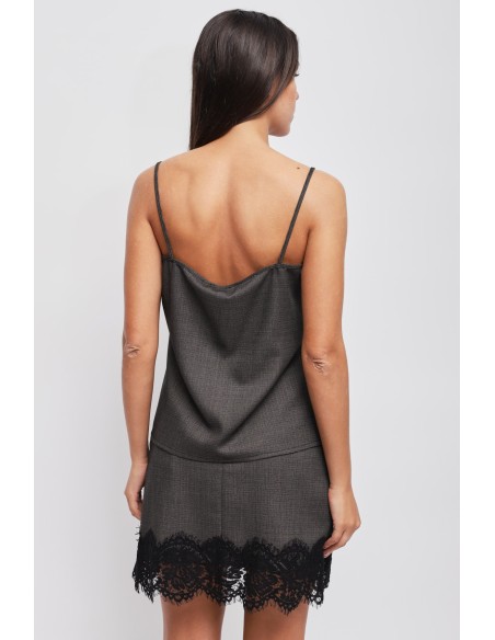 Top com renda Maryley