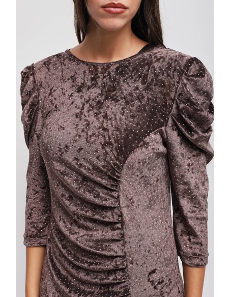 Vestido Longo Com Strass Maryley
