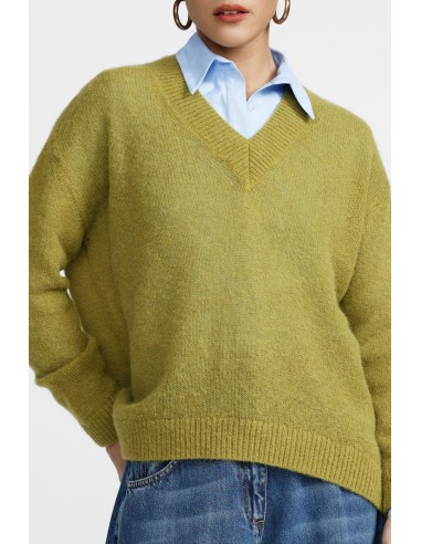 Camisola de gola redonda ampla com mangas compridas Dixie