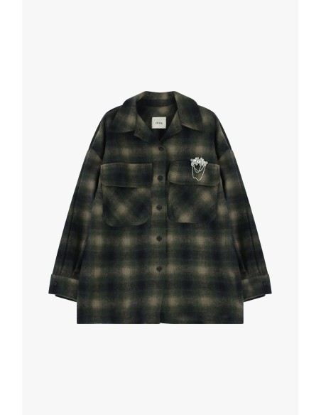 Sobrecamisa xadrez com bolsos frontais Dixie