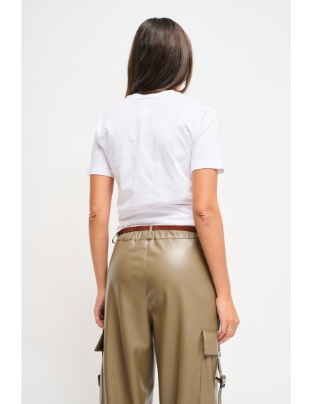 T-shirt casual com estampa Maryley