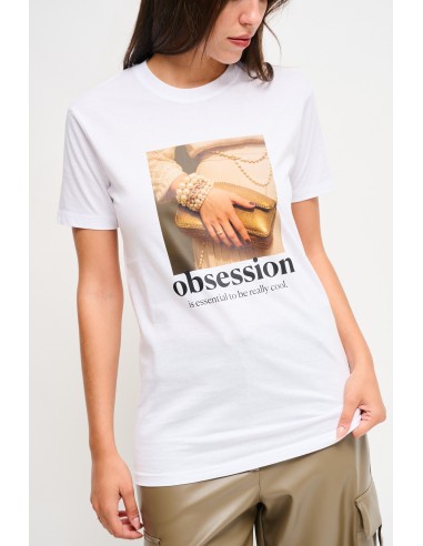 T-shirt casual com estampa Maryley