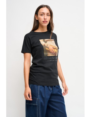 T-shirt casual com estampa Maryley