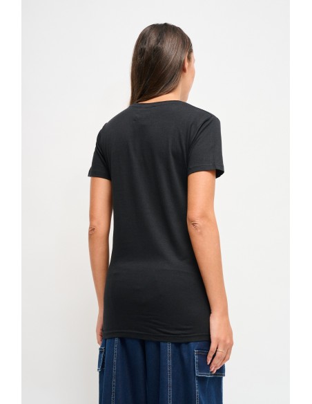 T-shirt casual com estampa Maryley