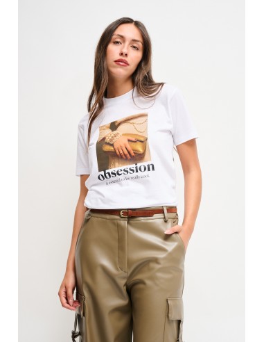 T-shirt casual com estampa Maryley