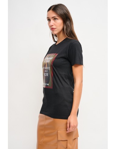 T-shirt de algodão com estampa Maryley