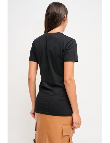 T-shirt em algodão com estampado Maryley