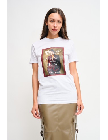 T-shirt em algodão com estampa Maryley