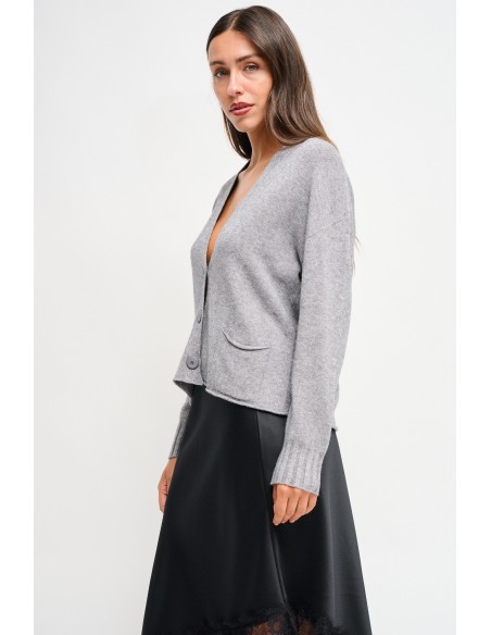 Cardigan com bolsos Maryley