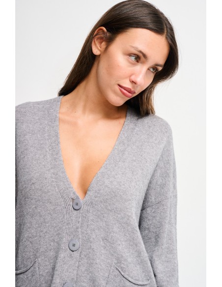 Cardigan com bolsos Maryley