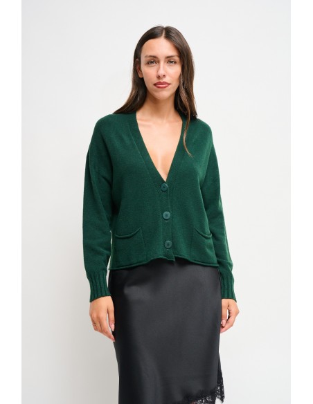 Cardigan com bolsos Maryley