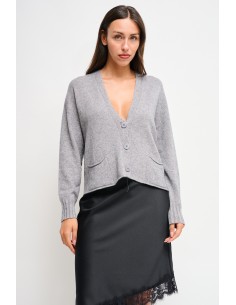 Cardigan com bolsos Maryley