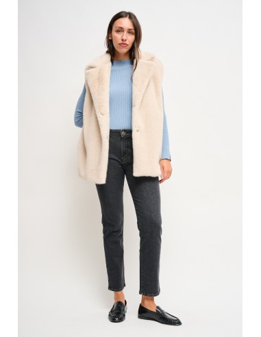 Malha de mangas compridas canelada Maryley