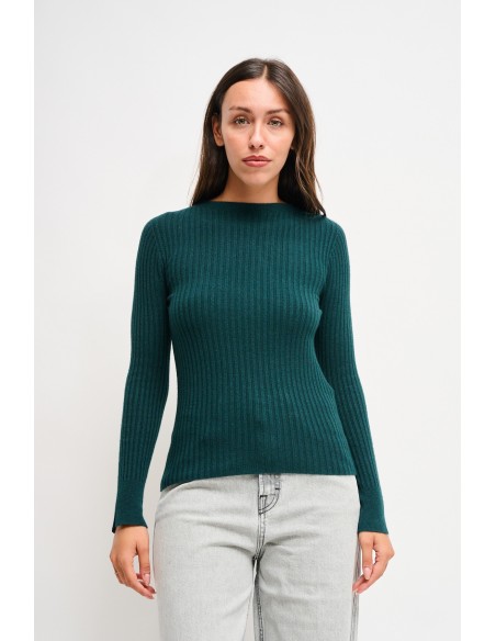 Camisola de mangas compridas canelada Maryley