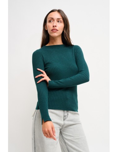 Camisola de mangas compridas canelada Maryley