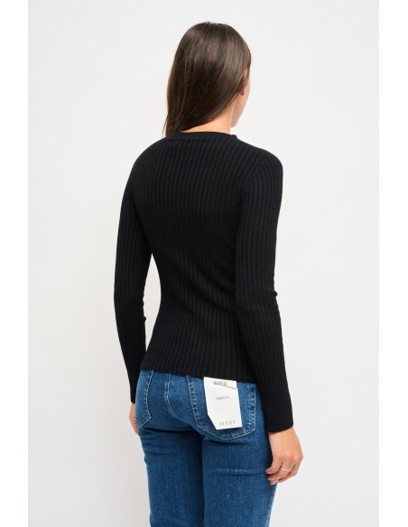 Camisola Canelada De Manga Comprida Maryley