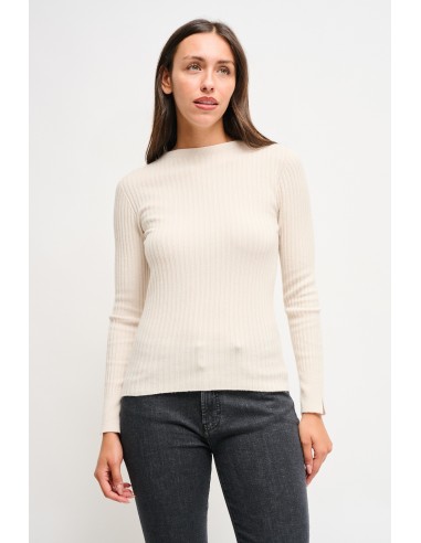 Camisola de mangas compridas canelada Maryley