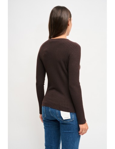 Camisola de mangas compridas canelada Maryley