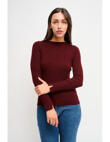 Camisola de Mangas Compridas Canelada Maryley