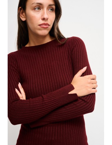 Camisola de mangas compridas canelada Maryley