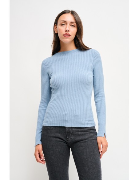 Camisola de Mangas Compridas Canelada Maryley