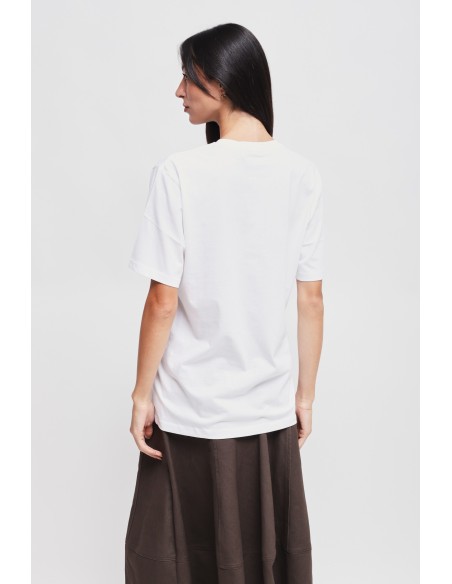 T-shirt em algodão com estampa de ursinho Maryley