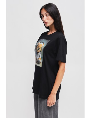T-shirt em algodão com estampa de ursinho Maryley