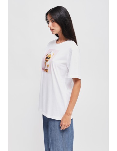 T-shirt em algodão com estampado de ursinho Maryley