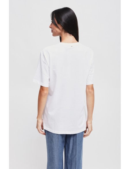 T-shirt de algodão com estampado de ursinho Maryley