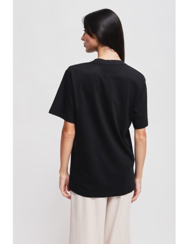T-shirt Casual Chic em algodão com estampa Maryley
