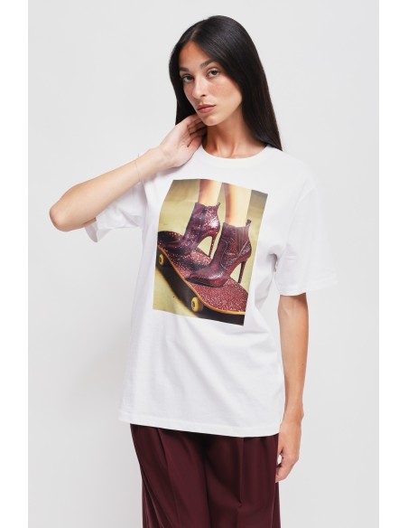 T-shirt Casual Chic em Algodão com Estampa Maryley