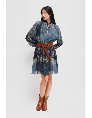 Vestido Curto Estampado em Viscose Maryley