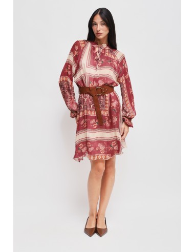 Vestido Curto Estampado em Viscose Maryley