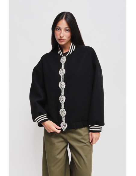 Bomber com Detalhe de Jóia Maryley