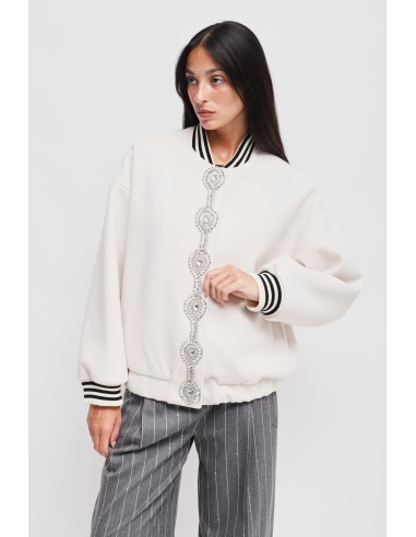 Bomber com detalhe de jóia Maryley