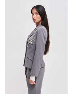 Blazer com aplicações de strass Maryley 2