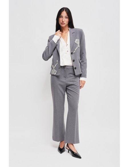 Casaco com aplicações de strass Maryley