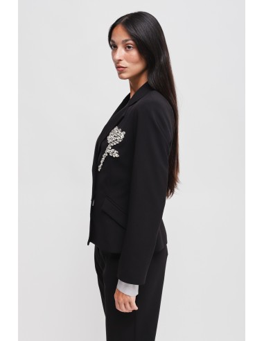Casaco com aplicações de strass Maryley