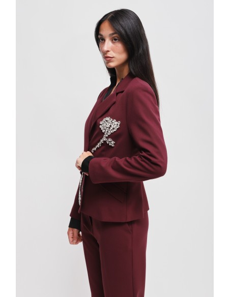 Casaco com Aplicações de Strass Maryley